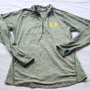 Nike Oregon Ducks Green Quarter-Zip Pullover